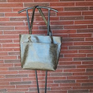 Handmade leather tote